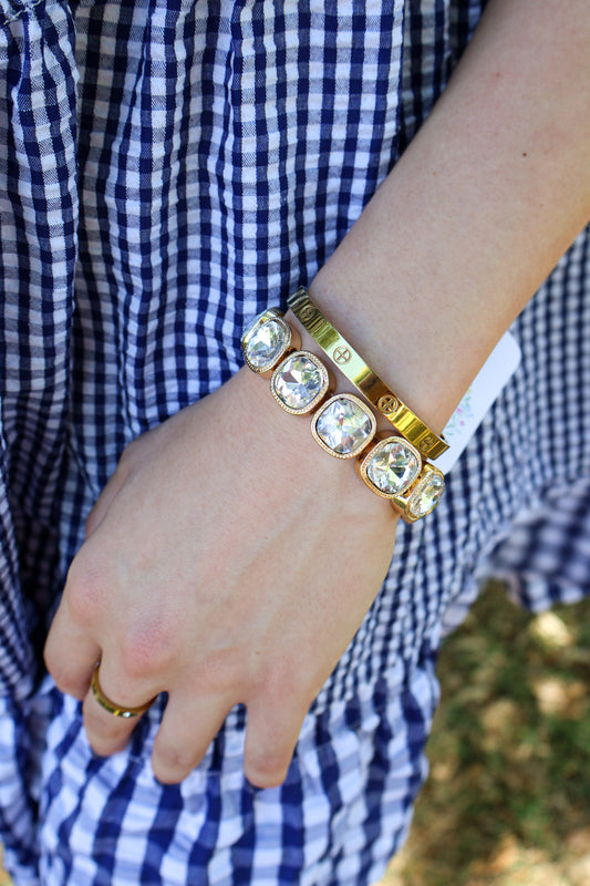 Clear Rhinestone bracelet