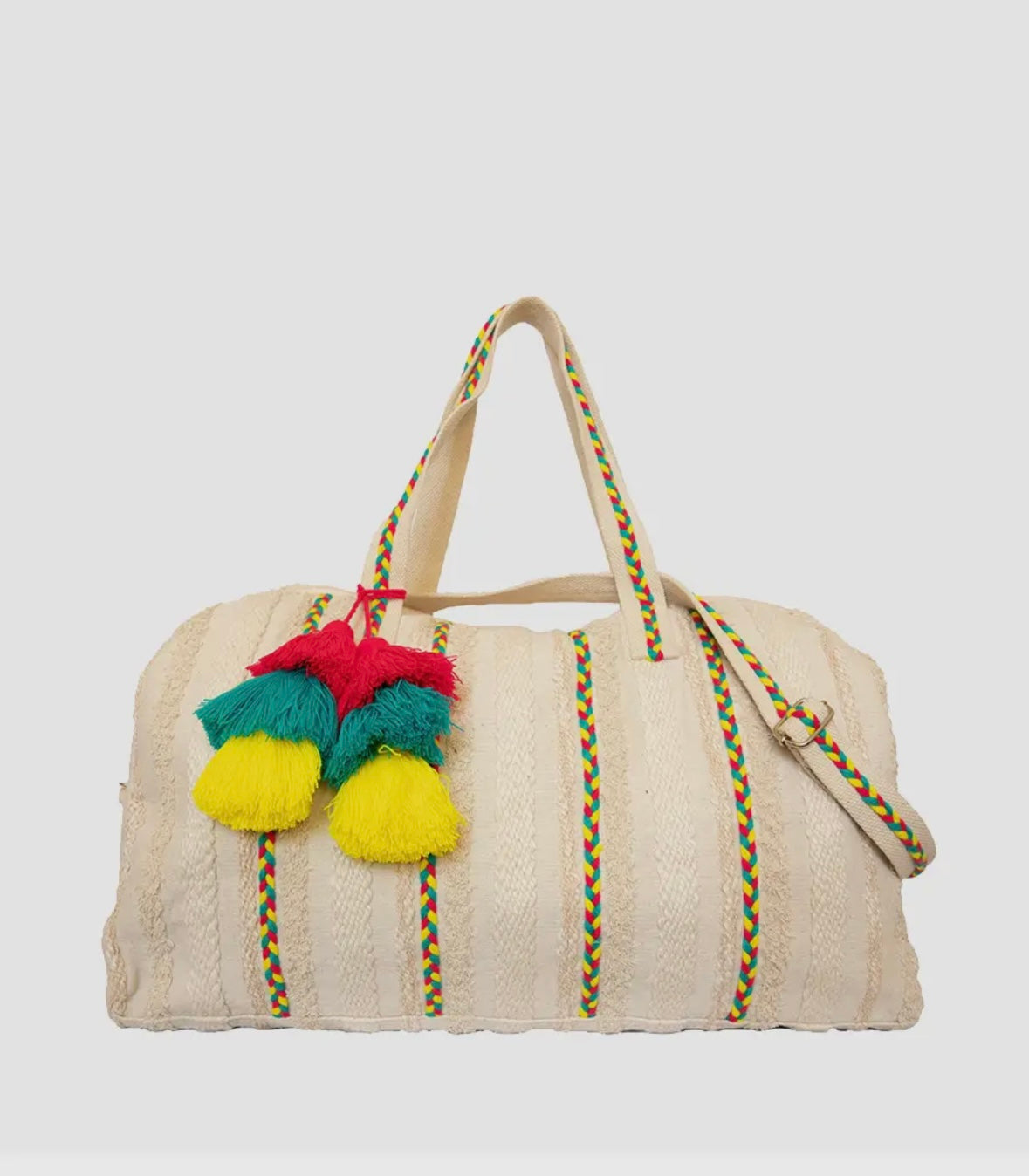 Striped Cotton weekender